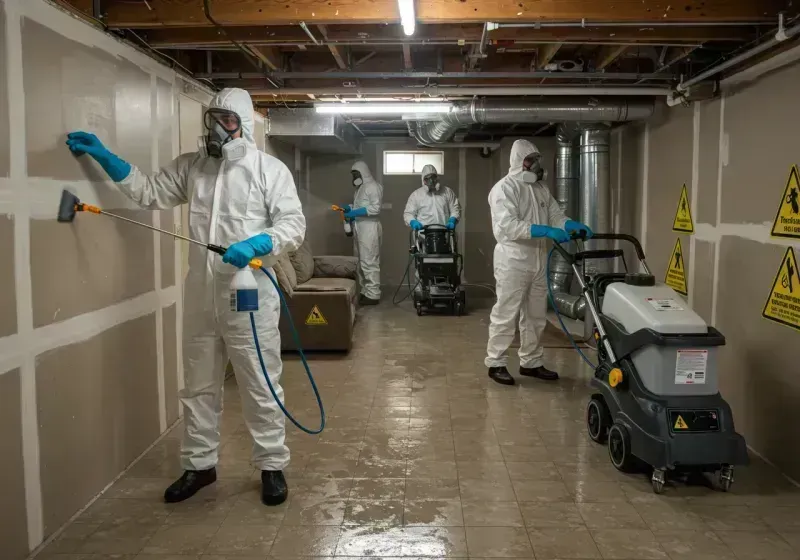 Basement Moisture Removal and Structural Drying process in Catlettsburg, KY